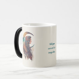 Create Your Own Free Spirit Floral Boho Moon Magische Mok