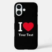 Create Your Own Funny I love  Case-Mate iPhone Case (Achterkant)