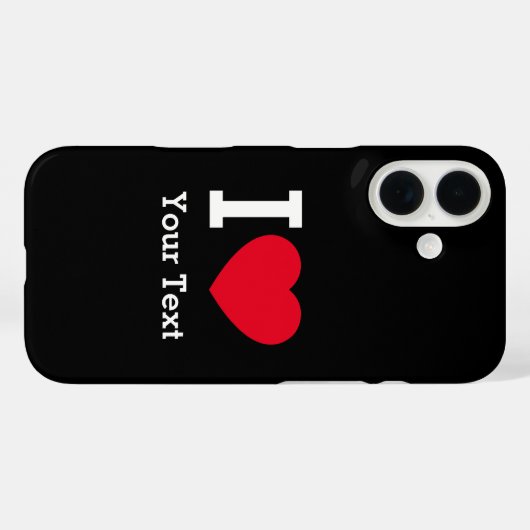 Create Your Own Funny I love  Case-Mate iPhone Case (Achterkant (horizontaal))