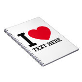 Create Your Own Funny I love Notitieboek (Rechterzijde)