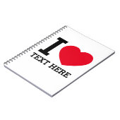 Create Your Own Funny I love Notitieboek (Linkerzijde)