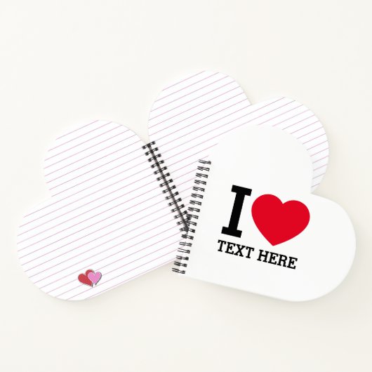 Create Your Own Funny I love  Notitieboek (Binnen)