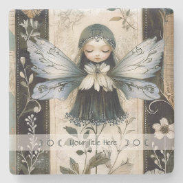 Create Your Own Garden Fairy Botanical Stenen Onderzetter