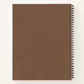 Create Your Own Gilded Asian Beige Brown Notitieboek (Achterkant)