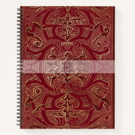 Create Your Own Gilded Chinese Red Notebook Notitieboek