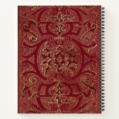 Create Your Own Gilded Chinese Red Notebook Notitieboek (Achterkant)