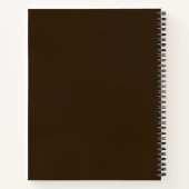 Create Your Own Gilded Corners Chocolate Brown Notitieboek (Achterkant)