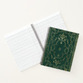 Create Your Own Gilded Dark Pine Green Notebook Notitieboek (Binnen)