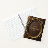 Create Your Own Gilded Faux Brown Leather Notitieboek (Binnen)