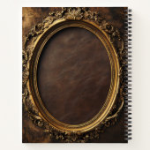 Create Your Own Gilded Faux Brown Leather Notitieboek (Achterkant)