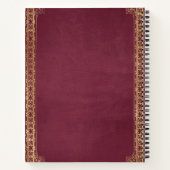 Create Your Own Gilded Fuschia Notebook Notitieboek (Achterkant)