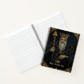 Create Your Own Gilded High King Black Notitieboek (Binnen)