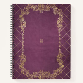 Create Your Own Gilded Magenta Purple Notebook Notitieboek