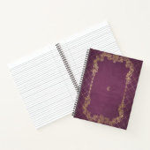 Create Your Own Gilded Magenta Purple Notebook Notitieboek (Binnen)