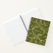 Create Your Own Gilded Olive Green Notebook Notitieboek (Binnen)