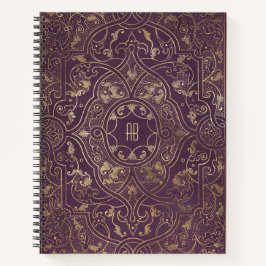 Create Your Own Gilded Plum Purple Notebook Notitieboek