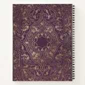 Create Your Own Gilded Plum Purple Notebook Notitieboek (Achterkant)