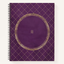 Create Your Own Gilded Purple Notebook