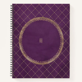 Create Your Own Gilded Purple Notebook Notitieboek