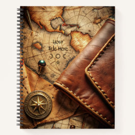Create Your Own Globetrotter Compass Rose Map Notitieboek