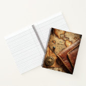 Create Your Own Globetrotter Compass Rose Map Notitieboek (Binnen)