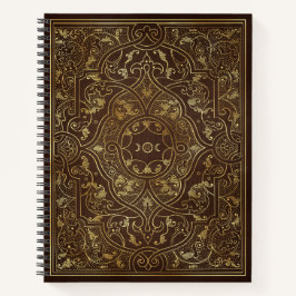 Create Your Own Gold Asian Inspired Brown Notitieboek
