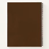 Create Your Own Gold Embossed Camel Brown Notitieboek (Achterkant)