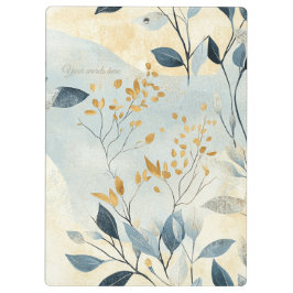 Create Your Own Gold Floral Minimalist Klembord