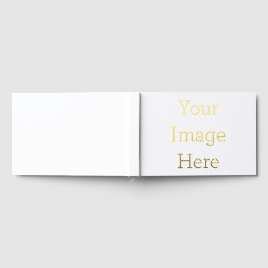 Folie gastenboek maat: 22,9 x 15,2 cm, 100 Pagina's, Papier: Wit ongecoat Lynx® Opaque Ultra papier, Folie kleur: Goud (Volledig)