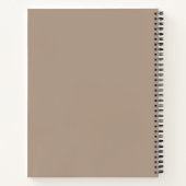 Create Your Own Gold Framed Beige Brown Notitieboek (Achterkant)