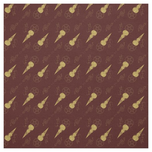 Create Your Own Gold Ritual Symbols Red Stof (Swatch)