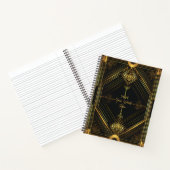 Create Your Own Golden Art Deco Style Black Notitieboek (Binnen)