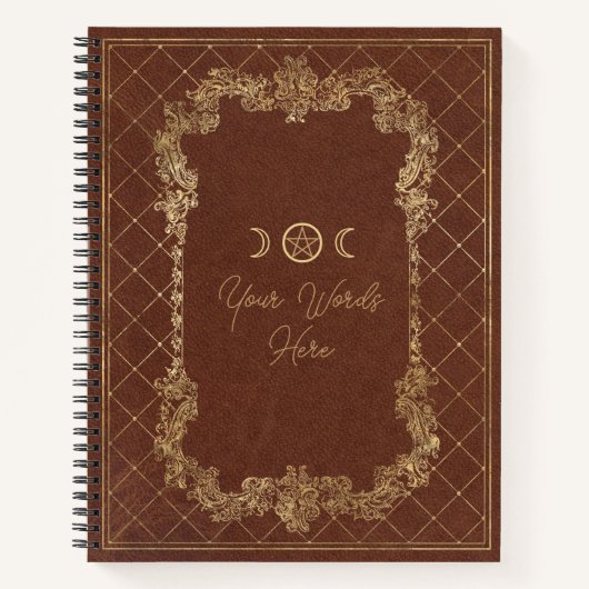 Create Your Own Golden Burnished Orange Notitieboek (Voorkant)