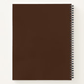 Create Your Own Golden Cocoa Brown Notitieboek (Achterkant)