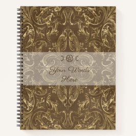 Create Your Own Golden Coffee Brown Notitieboek