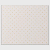 Create Your Own Golden Yellow Stars Cream Cadeaupapier (Vlak)