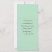 Create Your Own Happy Daisy Elephant Bookmark Card (Achterkant)