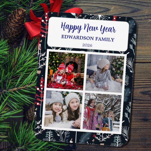 Create your own Happy New Year photo collage Magneet
