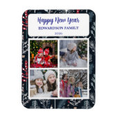 Create your own Happy New Year photo collage Magneet (Verticaal)