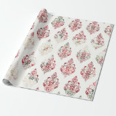 Create Your Own Holiday Damask Cadeaupapier (Uitgerold)