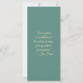 Create Your Own Horned Skull Mandala Bookmark Card (Achterkant)