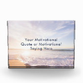 Create Your Own Inspirational Custom Quote Beach  Fotoblokken (Voorkant)