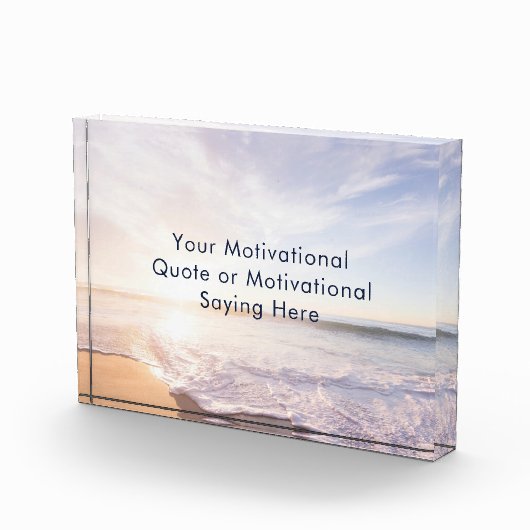 Create Your Own Inspirational Custom Quote Beach  Fotoblokken (Rechts)