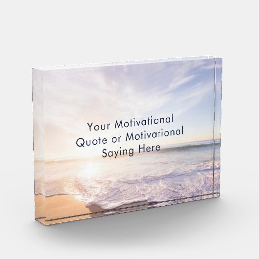Create Your Own Inspirational Custom Quote Beach  Fotoblokken (Links)