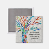 Create Your Own Inspirational / Motivational  Magneet (Voorkant / Achterkant)