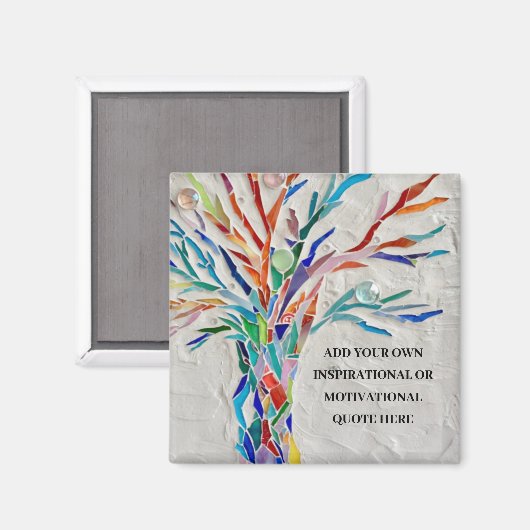 Create Your Own Inspirational / Motivational  Magneet (Voorkant / Achterkant)