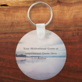 Create Your Own Inspirational Motivational Text Sleutelhanger (Achterkant)