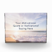 Create Your Own Inspirational Photo Quote Beach Fotoblokken (Voorkant)