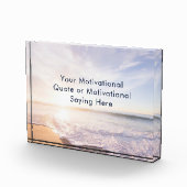 Create Your Own Inspirational Photo Quote Beach Fotoblokken (Rechts)
