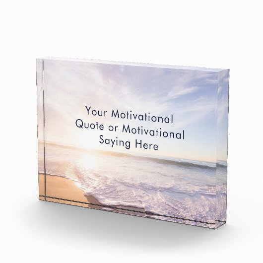Create Your Own Inspirational Photo Quote Beach Fotoblokken (Rechts)